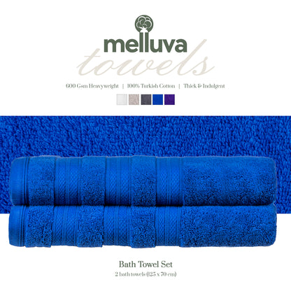 Denim Melluva bath towel set of 2, 70 x 125 cm, 600 GSM